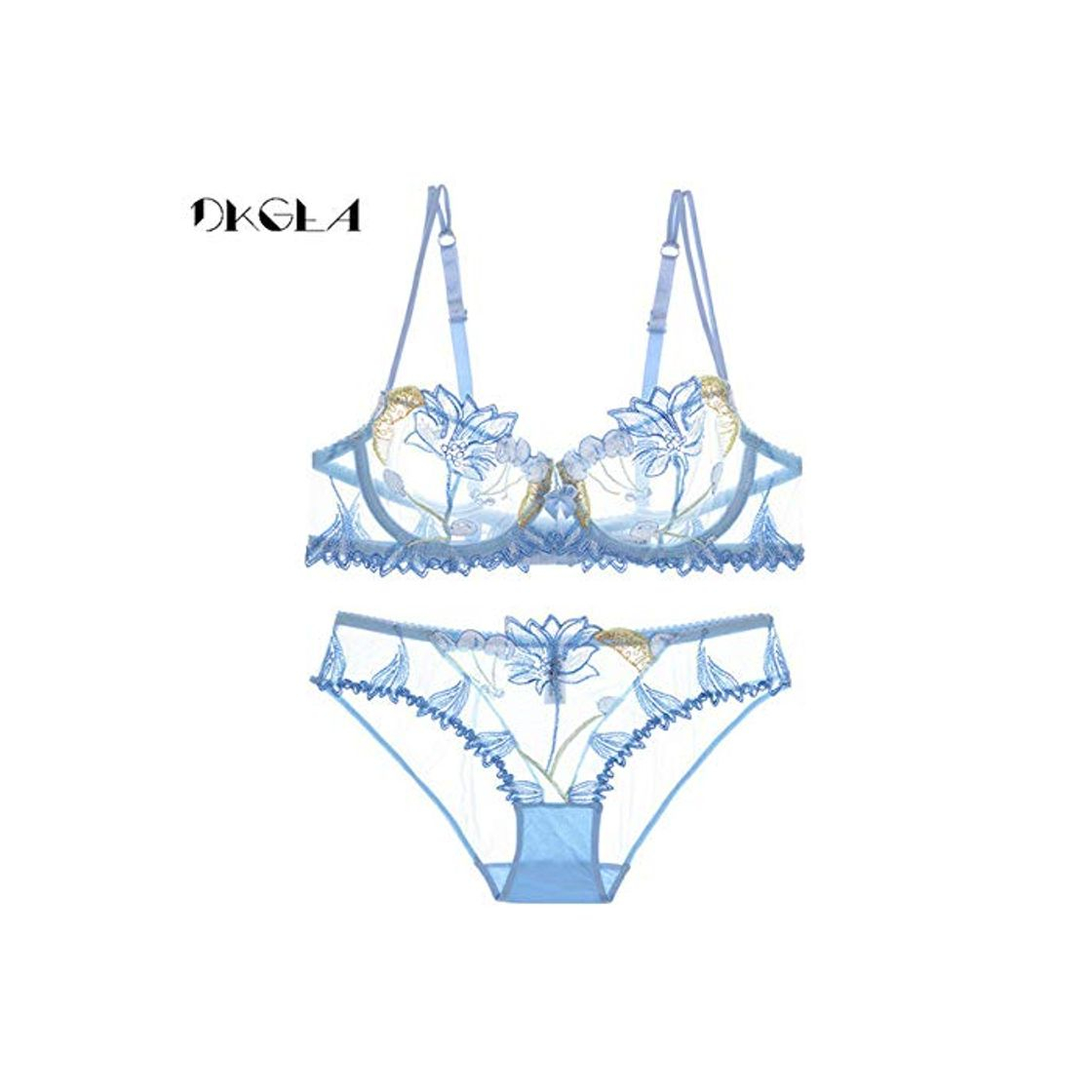 Social zysymx Conjunto de lencería de Bordado de Flores de Moda Conjunto de