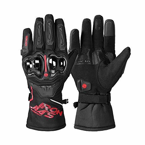 Lugar IRON JIA'S Guantes de motos Invierno cálido impermeable cubierta guantes de protección