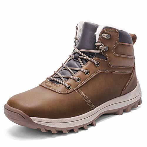 Lugar Botas de Nieve Hombre Impermeable Botas de Invierno Antideslizante Calientes Botines Sneakers