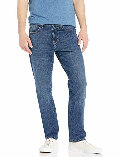 Producto Amazon Essentials - Pantalones vaqueros elásticos de corte atlético para hombre