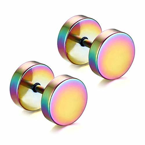 Place Aooaz 1 par pendientes de hombre de acero inoxidable 14MM Vistoso pendiente