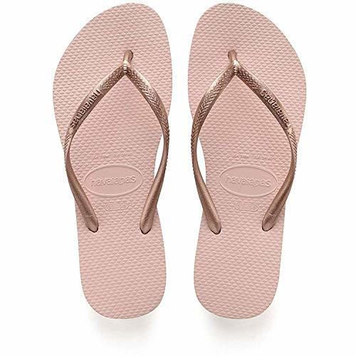 Havaianas Slim Chanclas Mujer, Rosa