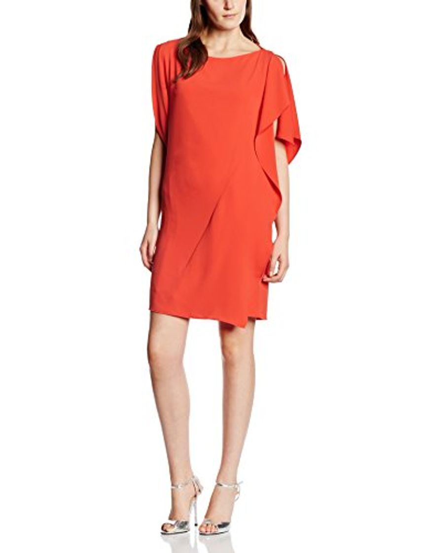 Lugares Pedro del Hierro, VESTIDO TUNICA VOLANTE - Vestido para mujer, color rojo