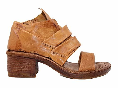 Place A.S. 98 690016 Tiger Sandalias Altas de Mujer de Piel Marrón Size