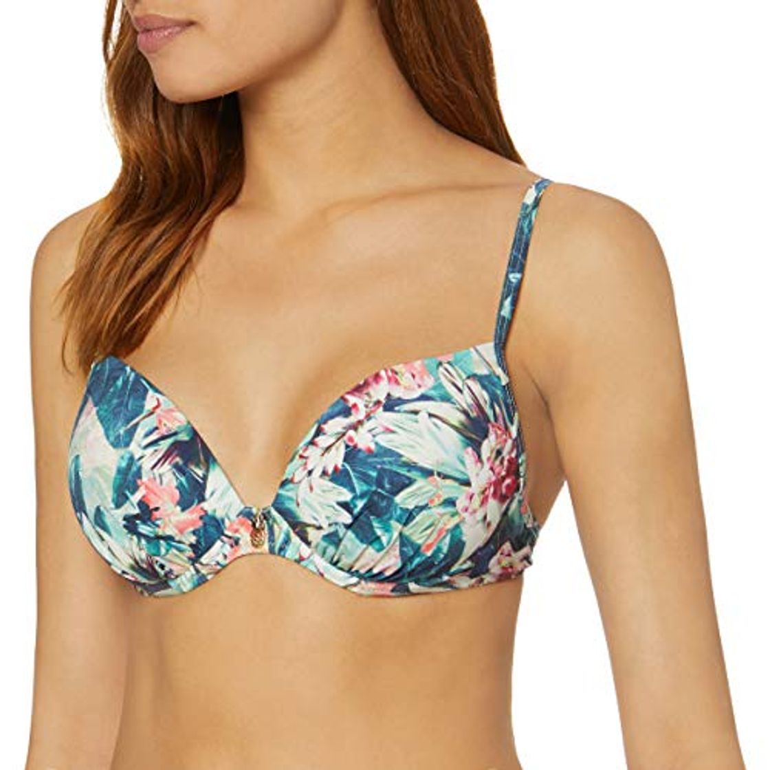 Moda Watercult Floral Camo Tops de Bikini, Multicolor