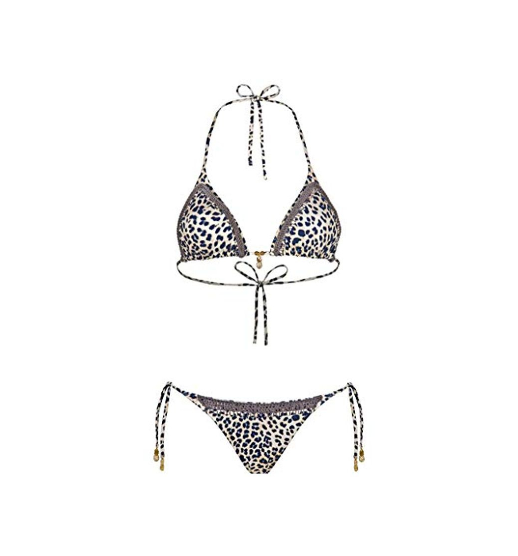 Social Watercult Leopard DE 38 Cup A-C - Bikini para mujer leopardo 85A