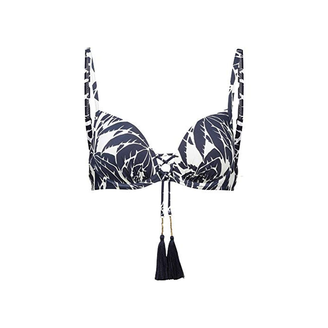 Social Watercult Club Coco - Parte superior de bikini para mujer, Indigo Cream,
