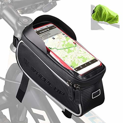 Lugares Tricodale Bolsa Bicicleta Cuadro Impermeable Soporte Movil Bicicleta 6.3" Teléfono Pantalla Táctil