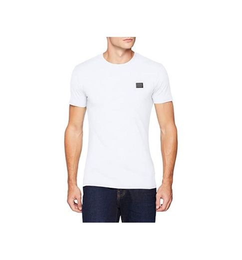 Antony Morato T Shirt Sport Slim Girocollo con Placchetta Camiseta de Tirantes,