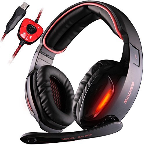 Place SADES SA 902 7.1 de sonido envolvente estéreo Pro USB PC Gaming