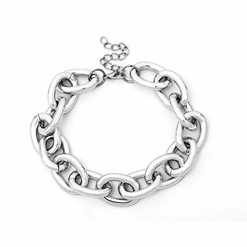 Place BAISHIU Joyería Gótica para Mujer Collar Llamativo Punk Rock Gótico Chunky Chain