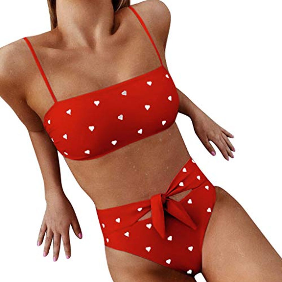 Social Bikini Mujer 2020 Dos Piezas Push up Sexy de Lunares de Playa Conjunto de Traje de BañO Estampado Bohemio BañAdores con Relleno Sujetador Tops y Braguitas vikinis riou