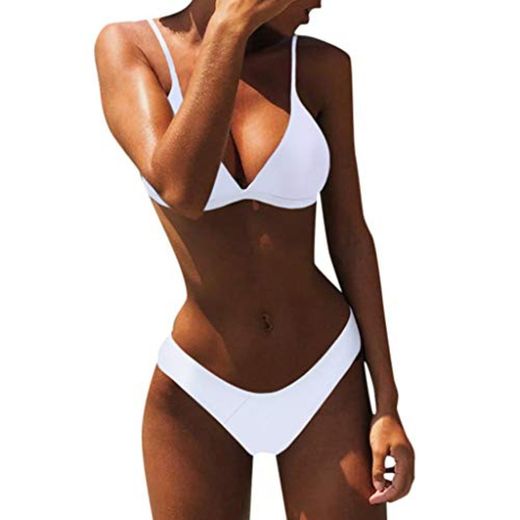Mujer Sexy Conjunto De Bikini 2020 Verano Sexy Push Up Ropa De Playa Brasileños Bañador con Relleno Sujetador Tops y Braguitas Ropa de Dos Piezas vikinis riou