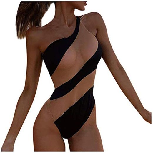 Traje de Baño de Una Pieza para Mujer Push Up Monokini Acolchado