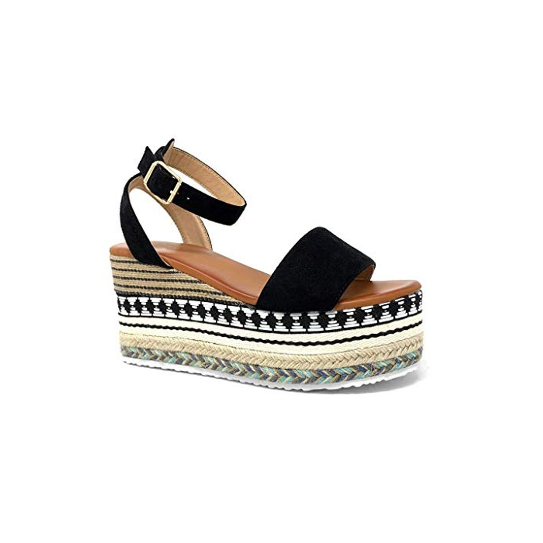 Angkorly - Zapatillas Moda Sandalias Mules Folk