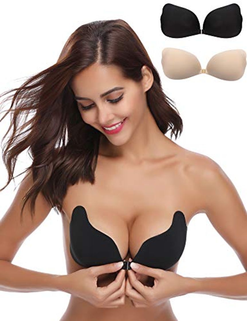 Social Aibrou Sujetador Adhesivo Invisible Push Up Reutilizable