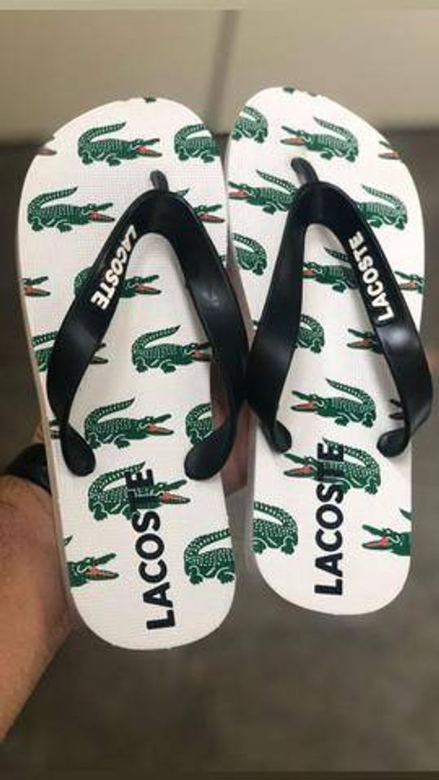 Moda Chinelo lacoste 