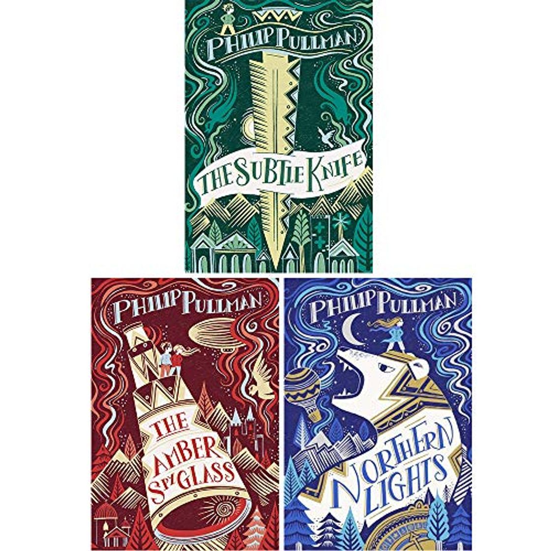 Book Philip Pullman His dark materials Trilogy 3 books Set Pack RRP 21.97 ( The Go...