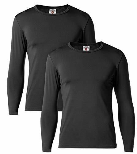 LAPASA Camiseta Térmica, Pack de 2 Manga Larga para Hombre. -Brushed Back