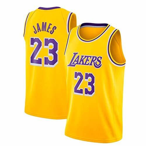 JINHAO Camiseta de Baloncesto Masculino NBA Lakers # 23 Lebron James Mesh