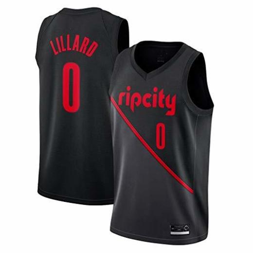 Mens Camiseta de Baloncesto # 0 Damian Lillard Secado sin Mangas de