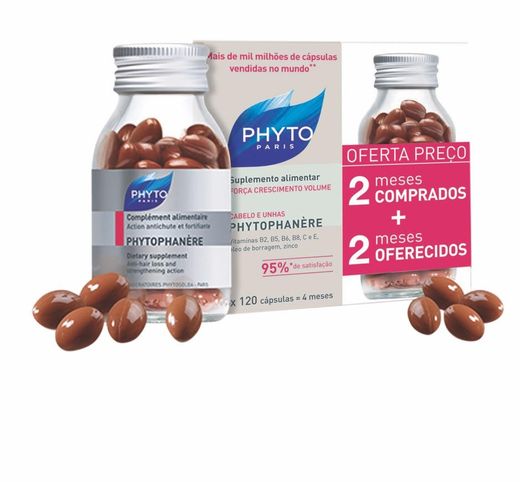 Phyto Phytophanère Cabelos e Unhas Duplo 2x120 Cápsulas