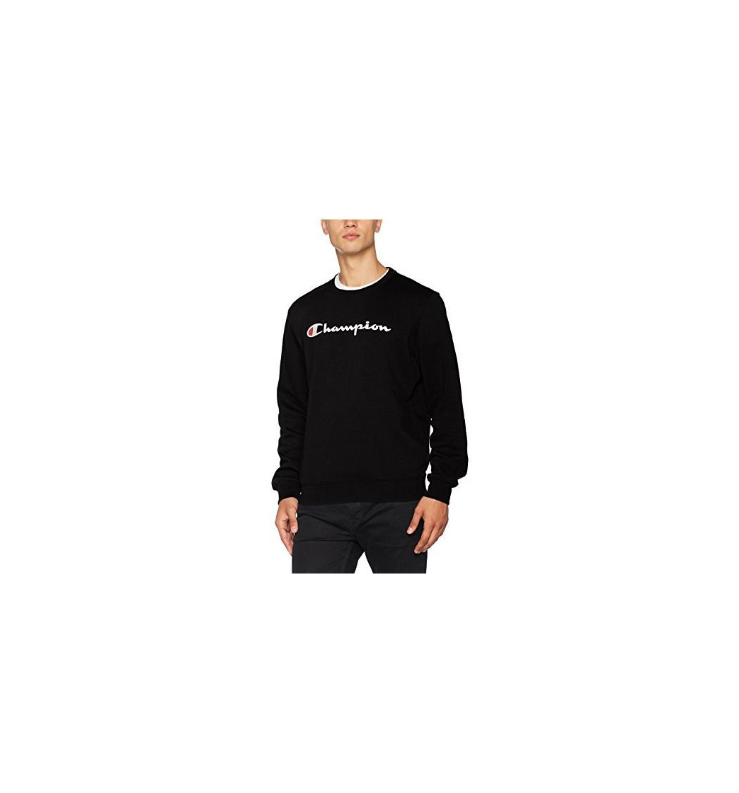 Fashion Champion Crewneck Sweatshirt-Institutionals Sudadera, Negro