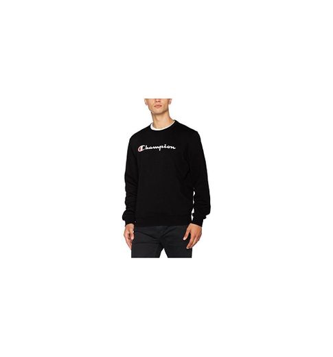 Champion Crewneck Sweatshirt-Institutionals Sudadera, Negro