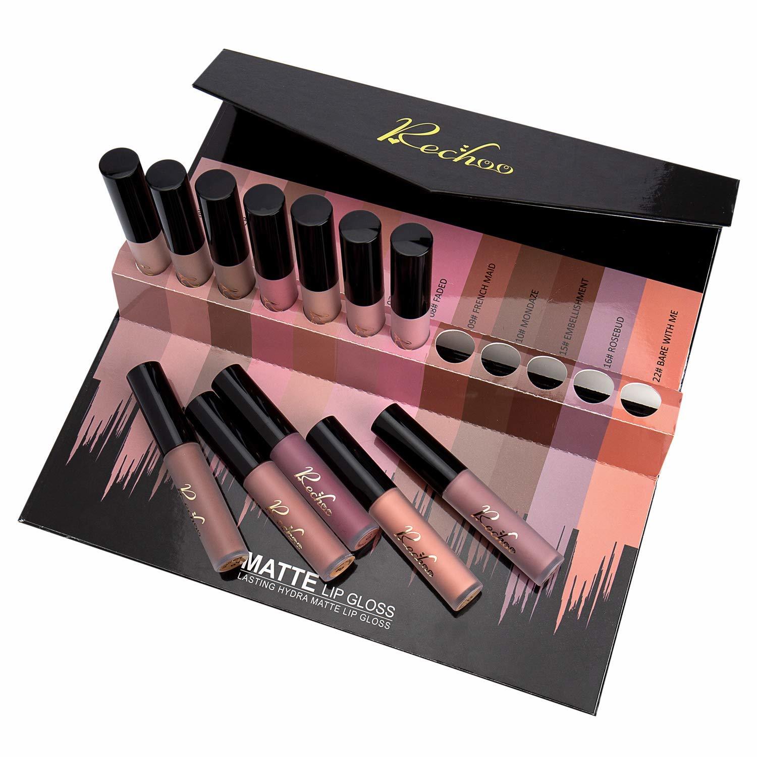 Social Rechoo 12 Pcs Barra de Labios Mate/Superstay Matte Pintalabios Maquillaje de Belleza