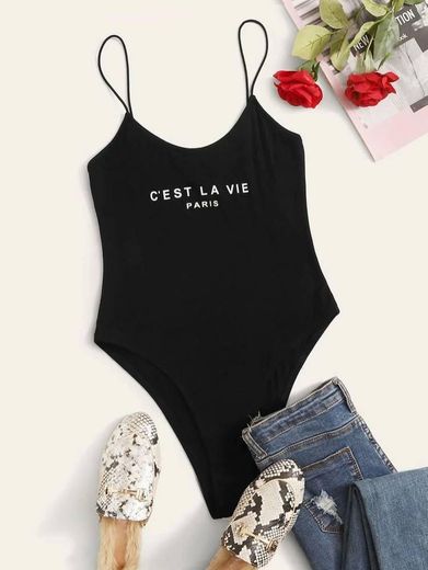 🖤 Bodysuit "C'est la vie"🖤

