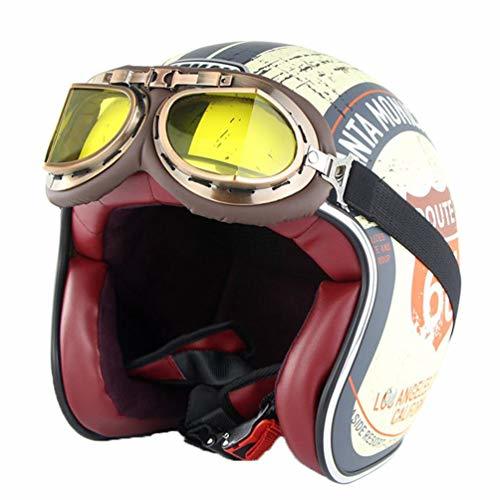 Producto Harley Motocicleta Casco Adulto Retro Anti colisión Malla de algodón Forro de