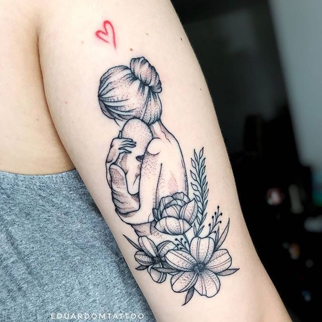 Fashion Tatuagem mãe e filho 