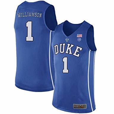 Product Camiseta de Baloncesto para Hombre, NCAA, Duke 1# Zion Williamson. Bordado Swingman