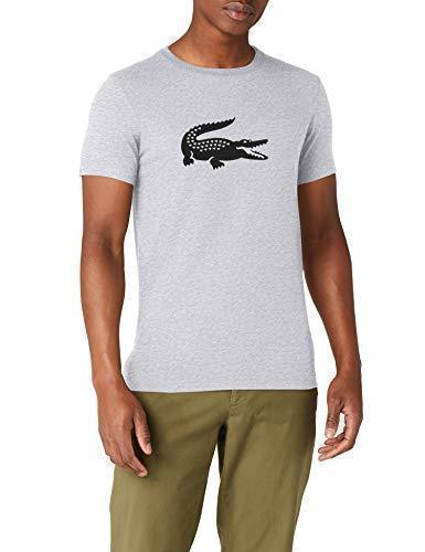 Social Lacoste Th3377 Camiseta, Plateado