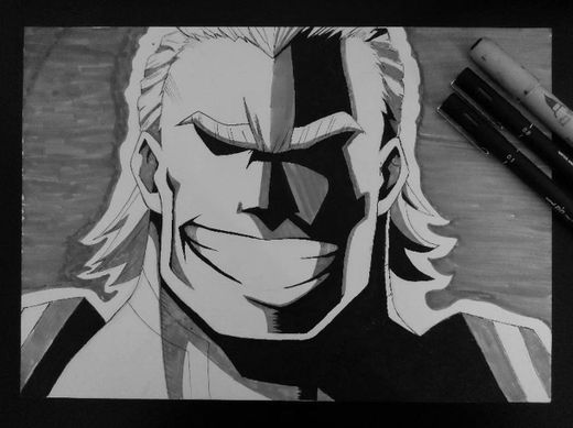 Desenho do grande ALL might da nossa página @2winart