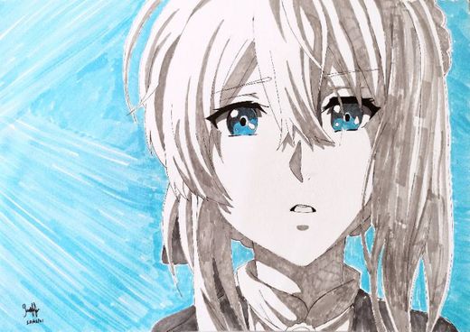 Fanart do original da Netflix Violet Evergarden