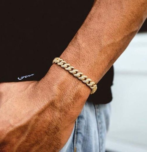 8.5mm GLD Link Bracelet in Yellow Gold
