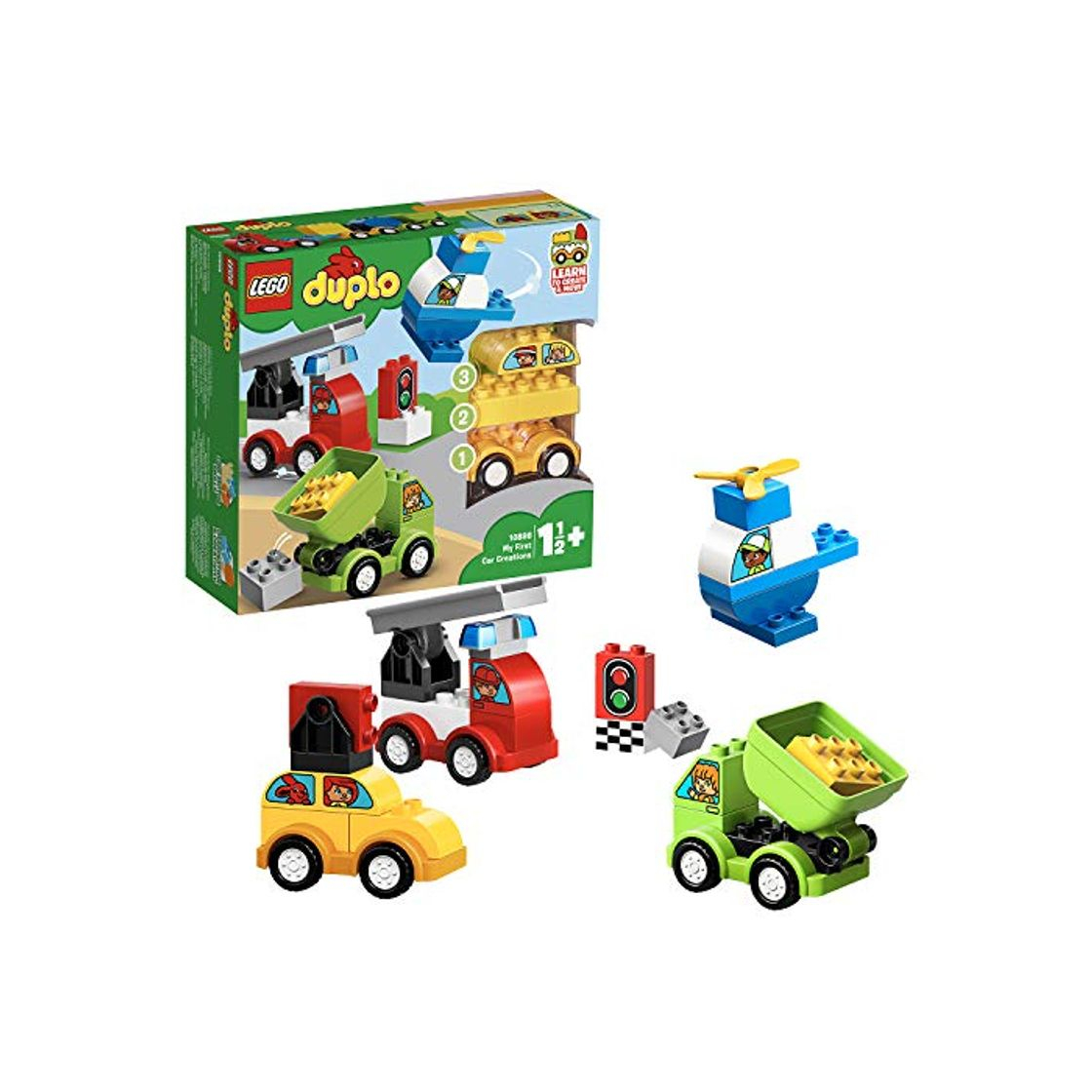 Producto LEGO DUPLO My First - Mis Primeros Coches, Juguete de Construcción de