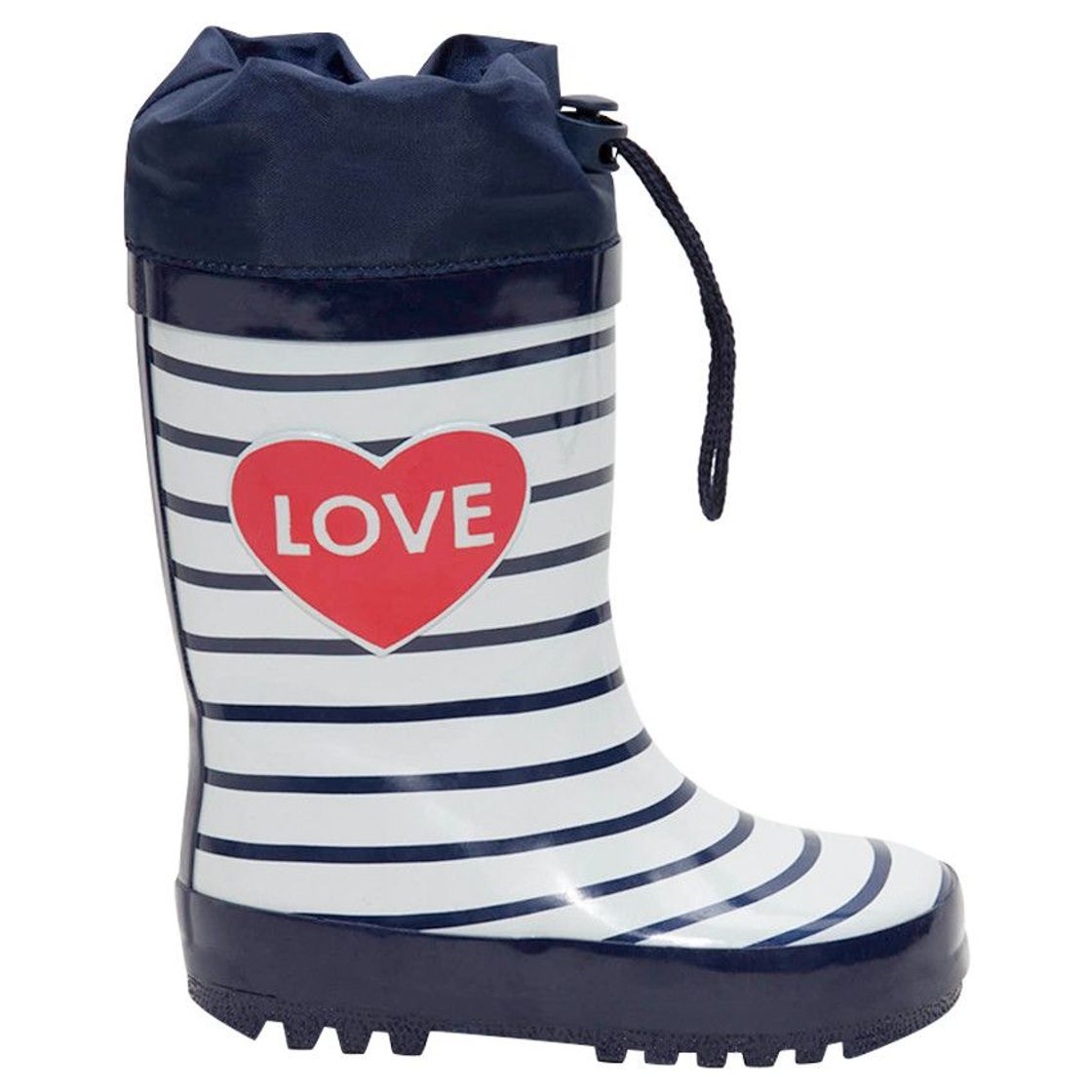 Fashion SAXO BLUES Bottes de pluie rayées en caoutchouc 