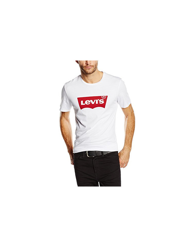 Fashion Levi's Graphic Set-In Neck, Camiseta para Hombre, Blanco