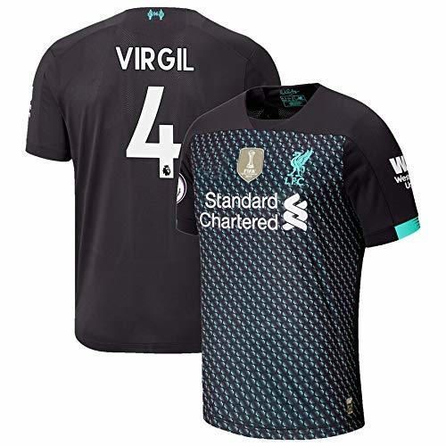Social S&K Camiseta Virgil Van Dijk Liverpool Negro 2019/20 para Hombre & Niño