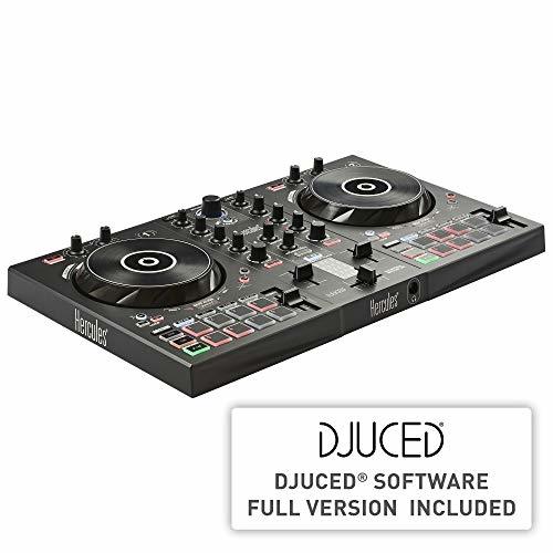 Places Hercules DJControl Inpulse 300 – Controlador DJ USB – 2 Pistas con 16 Pads y Tarjeta de