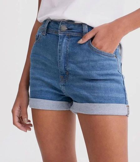 Short jeans cintura alta