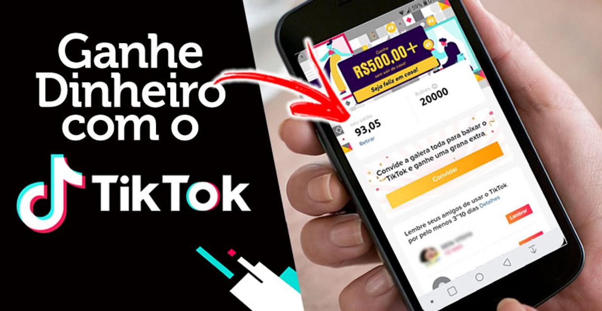 App Ganhe dinheiro com TikTok