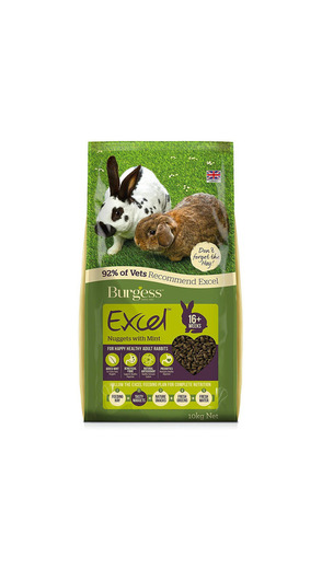 Burgess Excel Nuggets with Mint Adult Rabbit Food 10 kg