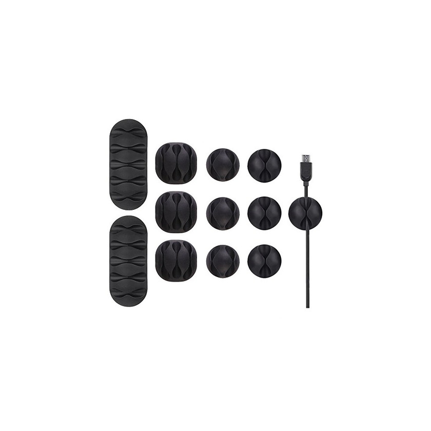 Social U-horizon 12 Piezas Clips de Cable Duraderos