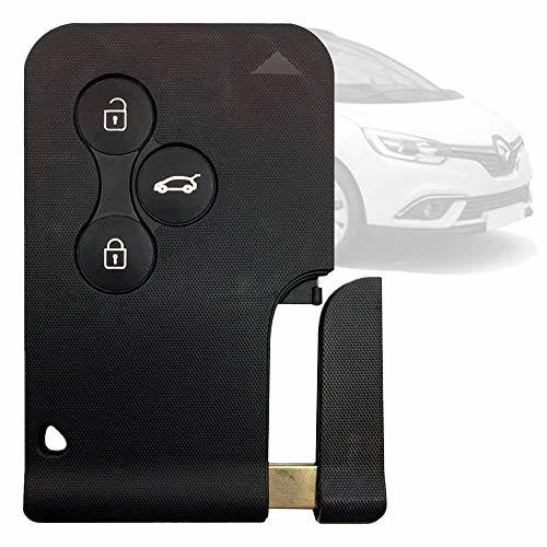 Electronic OcioDual Tarjeta Plana para Renault Megane 3 Botones Scenic Dci Carcasa Llave