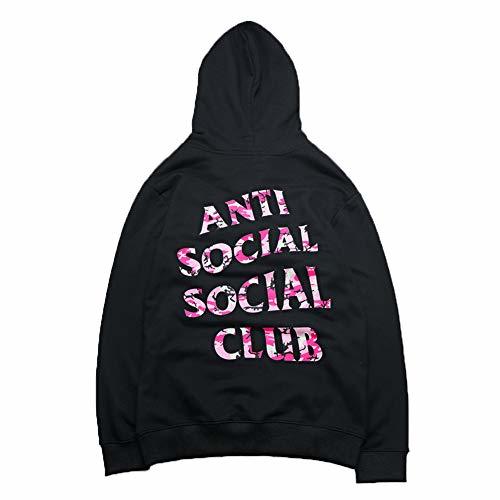 KRILY Sudadera con Capucha Suave y cálida para Hombre Anti Social Social