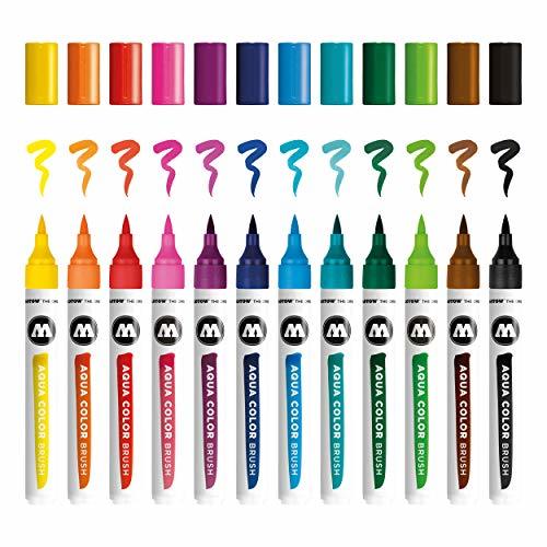 Lugares Molotow Aqua Color Brush Set Marker