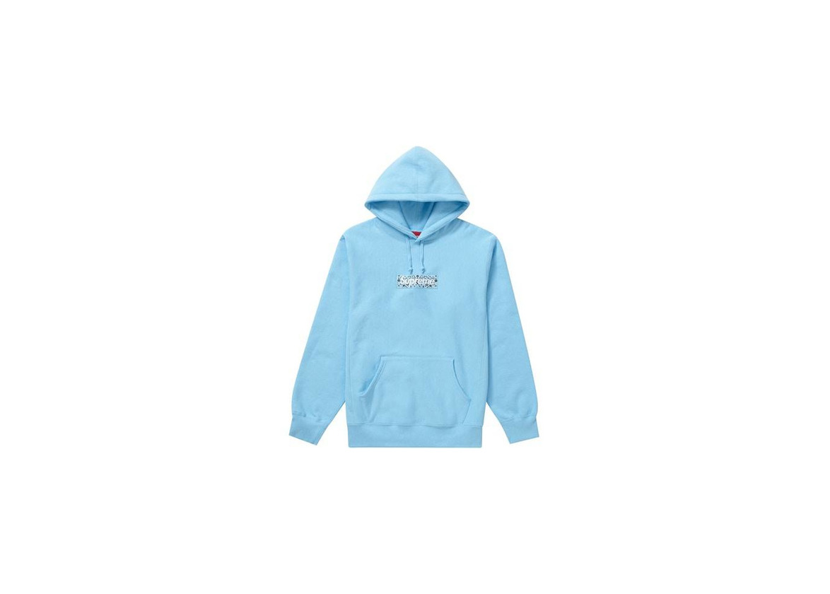 Productos Supreme Bandana Box Logo Hooded Sweatshirt Light Blue